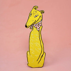 Dog Tails Bookmark: Hot Pink