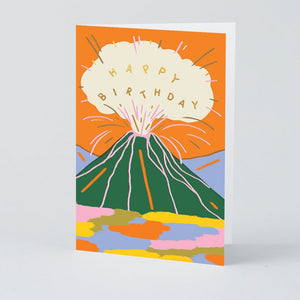 Birthday Volcano Greeting Card