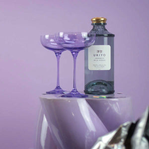 Farbige Champagnerschalen, 2er Set -  Violet Thirst