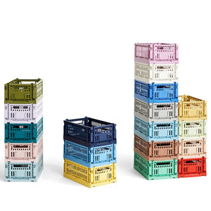 Colour Crate Set with Wheels and Lid