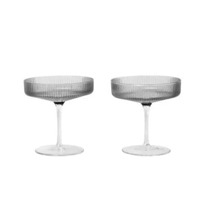 Ripple Champagne Saucer Set of 2