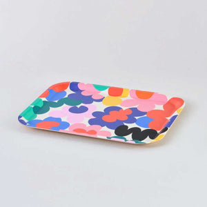 'Floral Burst' Rectangle Art Tray