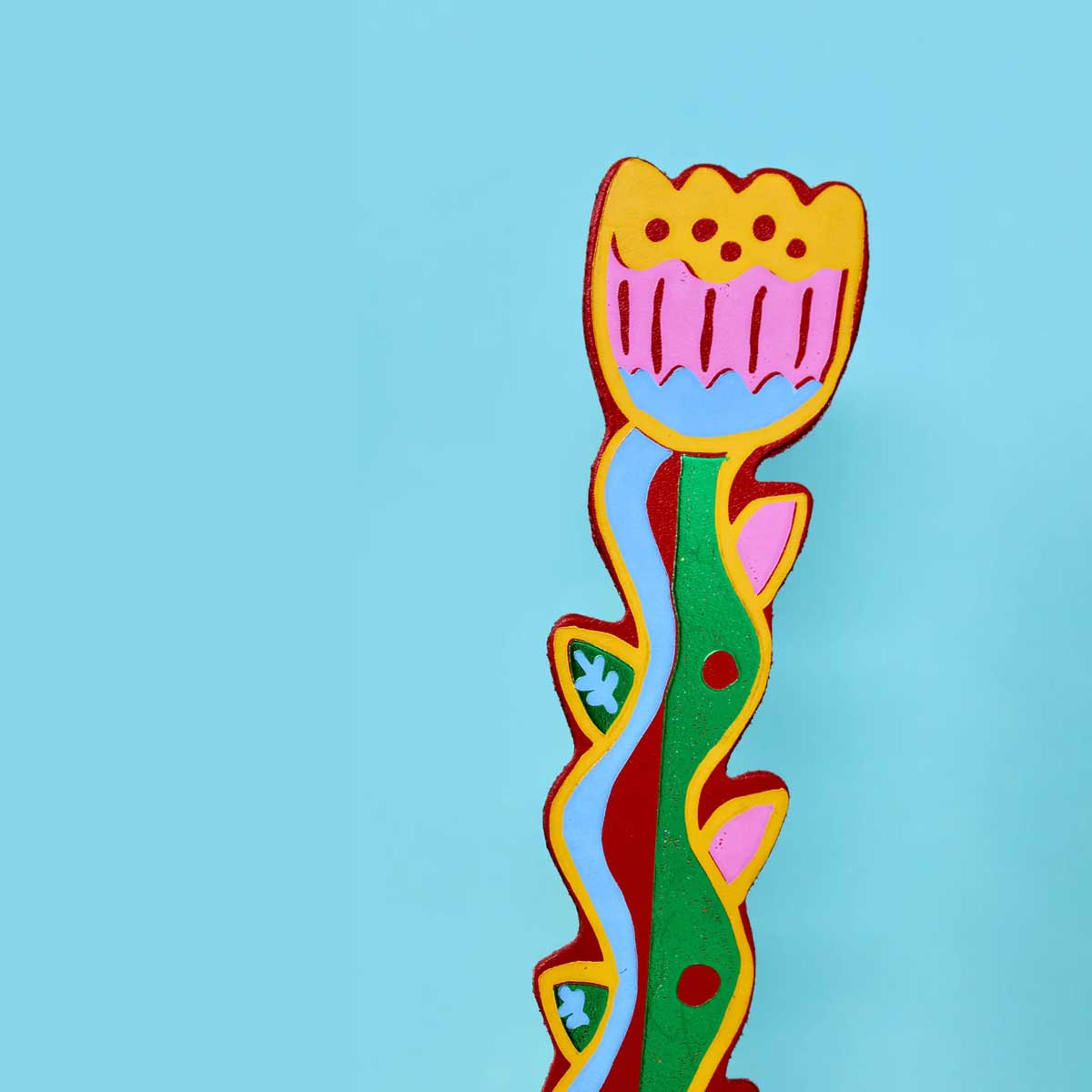 Tulip Blooming Lovely Bookmark: Red