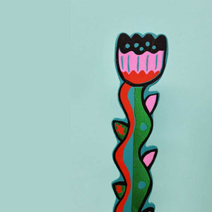 Tulip Blooming Lovely Bookmark: Red