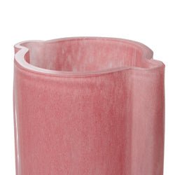 Vase Glass Flamingo Pink