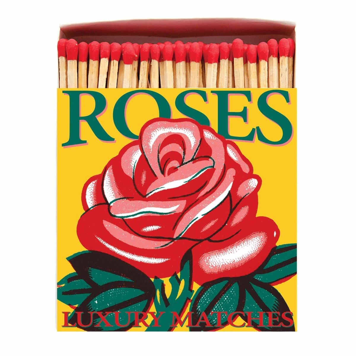 Rote Rose Streichhölzer
