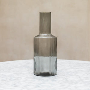 Ferm Living Ripple Carafe Smoked Grey