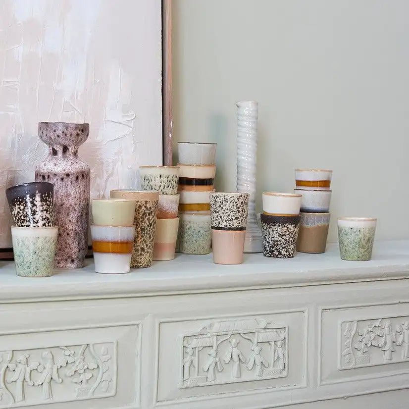 70s Kaffeetasse aus Keramik 