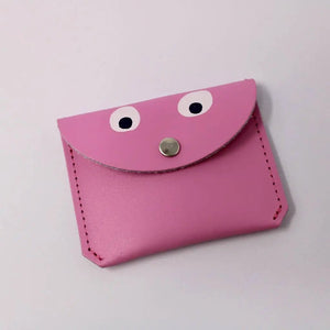 Googly Eye Mini Money Coin Purse - Light Pink