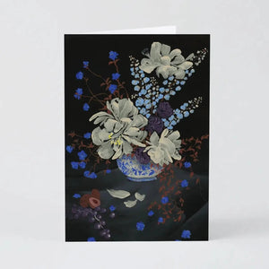 Blue Bouquet Art Karte