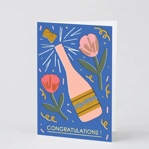 Champagne Greetings Card