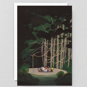 Dinner In the Forest Art Card