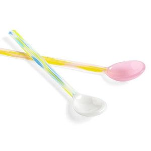 Glass Spoons Flat - Set of 2