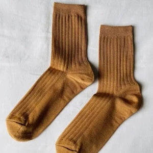 Her Socks - Mercerized Cotton Rib
