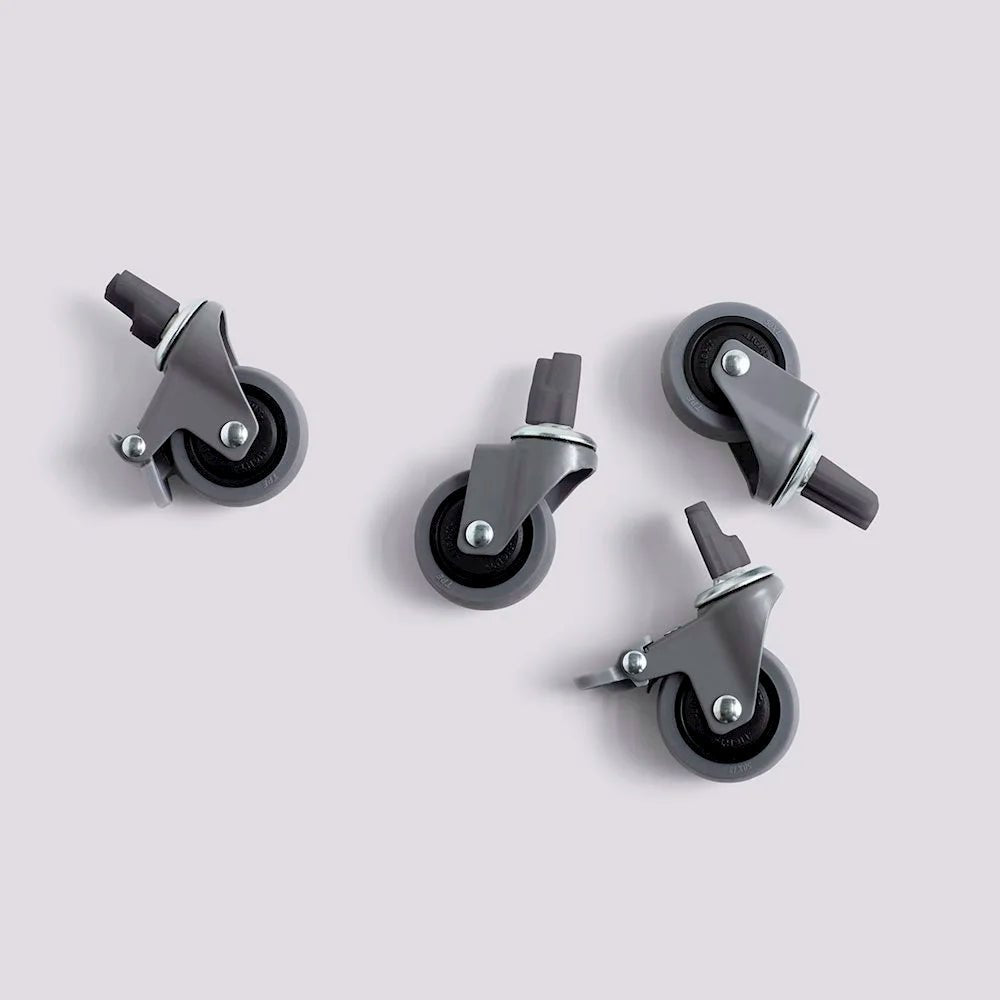 Large Crate Wheels Set Of 4 - Grey