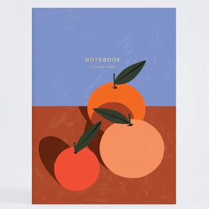 Orangen-Notizbuch