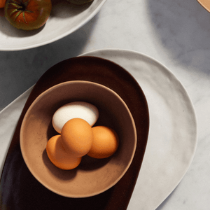 Porcelain Breakfast Bowl - Siena Camel
