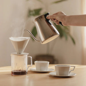 Pour Over Wasserkocher 900ml Edelstahl matte