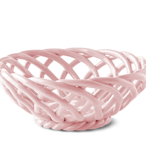 Sicilia Ceramic Basket Small - Pink